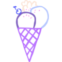 download Ice Cream Cone Linda Kim 01 clipart image with 225 hue color