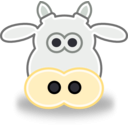 download Tango Style Cow Head clipart image with 45 hue color