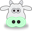 download Tango Style Cow Head clipart image with 135 hue color