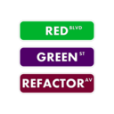 download Red Green Refactor Street Sign clipart image with 135 hue color
