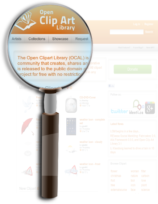 Openclipart On Magnifying Glass
