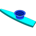 download Kazoo clipart image with 180 hue color