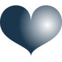 download Heart clipart image with 270 hue color