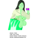 download Girls clipart image with 90 hue color