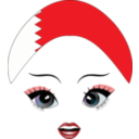 download Pretty Bahrani Girl Smiley Emoticon clipart image with 0 hue color