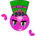 download Pharaoh Girl Smiley Emoticon clipart image with 270 hue color