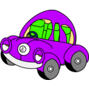 download Sleepy Vw Beetle clipart image with 225 hue color