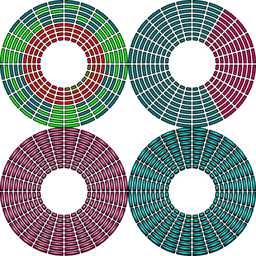 Fragmented Defragmented Circle Disc