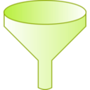 download Green Funnel clipart image with 315 hue color
