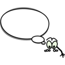 download Bulle Droite Montre Bas clipart image with 90 hue color