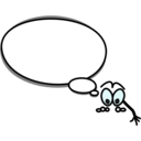 download Bulle Droite Montre Bas clipart image with 180 hue color