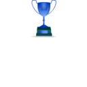 download Trophy clipart image with 180 hue color