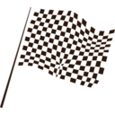 download Chequered Flag Icon clipart image with 180 hue color