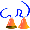 download Bells clipart image with 180 hue color