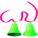 download Bells clipart image with 270 hue color