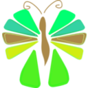 download Butterfly clipart image with 90 hue color