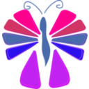 download Butterfly clipart image with 270 hue color