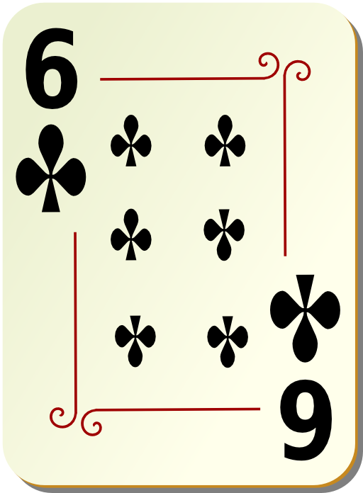 Ornamental Deck 6 Of Clubs