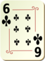 Ornamental Deck 6 Of Clubs