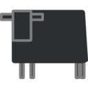 download Square Cow clipart image with 45 hue color