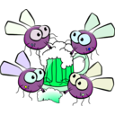 download Fly Drinking clipart image with 90 hue color