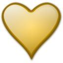 download Heart Gloss 2 clipart image with 45 hue color