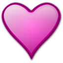 download Heart Gloss 2 clipart image with 315 hue color