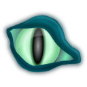 download Croc Eye clipart image with 90 hue color