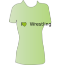 download Wrestling Shirt clipart image with 90 hue color