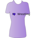 download Wrestling Shirt clipart image with 270 hue color