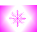 download Snowflake clipart image with 180 hue color