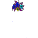 download Flores clipart image with 180 hue color