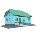 download House 3 clipart image with 135 hue color
