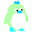 download Princess Penguin clipart image with 135 hue color