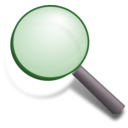 download Magnifying Glass clipart image with 270 hue color