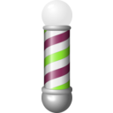 download Barber Pole clipart image with 90 hue color