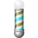 download Barber Pole clipart image with 180 hue color