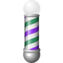 download Barber Pole clipart image with 270 hue color