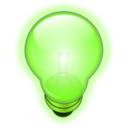 download Glowing Light Bulb clipart image with 45 hue color