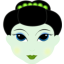 download Geisha Girl Anime clipart image with 90 hue color