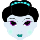 download Geisha Girl Anime clipart image with 180 hue color