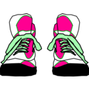 download Hightop Sneakers clipart image with 270 hue color