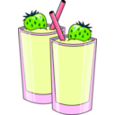 download Strawberry Smoothie clipart image with 90 hue color