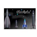 download Rockets clipart image with 180 hue color