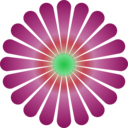 download Purple Daisy 20 clipart image with 45 hue color