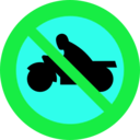 download No Motorbikes clipart image with 135 hue color