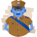 download Postman clipart image with 180 hue color