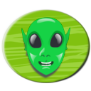 download Aliens Head clipart image with 45 hue color