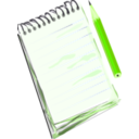 download Notepad Pencil clipart image with 45 hue color