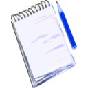 download Notepad Pencil clipart image with 180 hue color